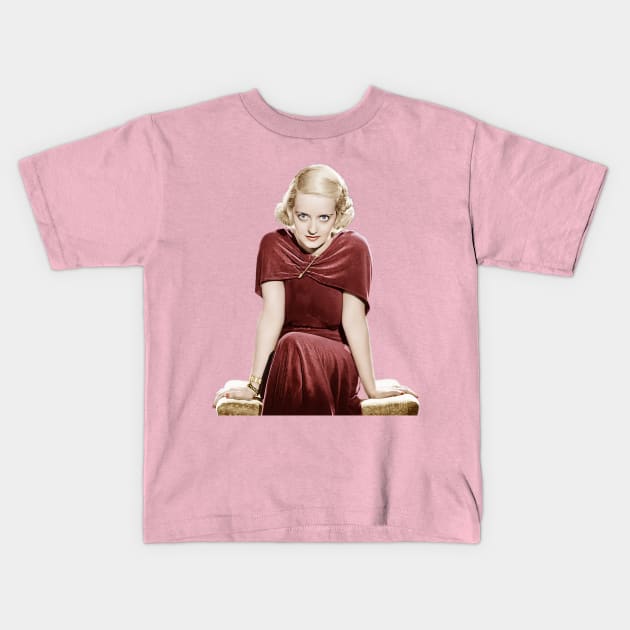 Bette Davis Kids T-Shirt by CS77